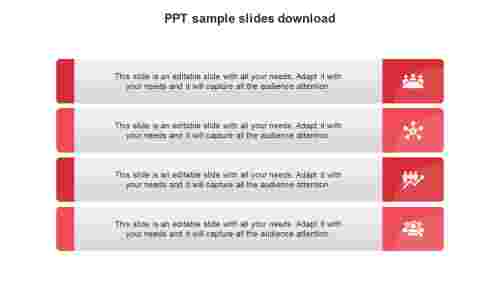 ppt sample slides download-red